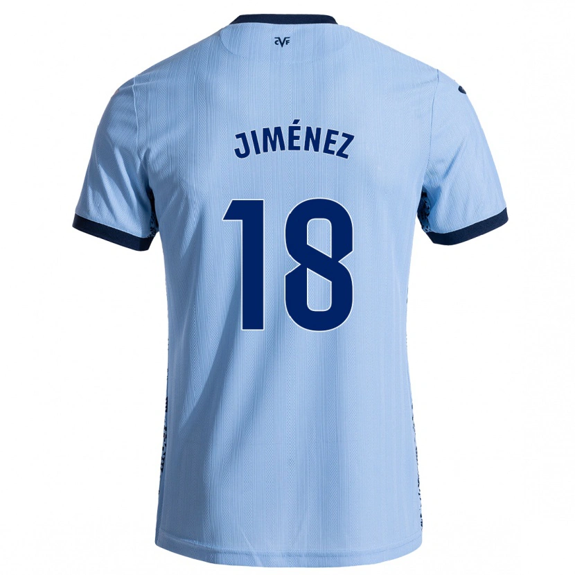 Danxen Kinderen Alex Jiménez #18 Hemelsblauw Uitshirt Uittenue 2024/25 T-Shirt