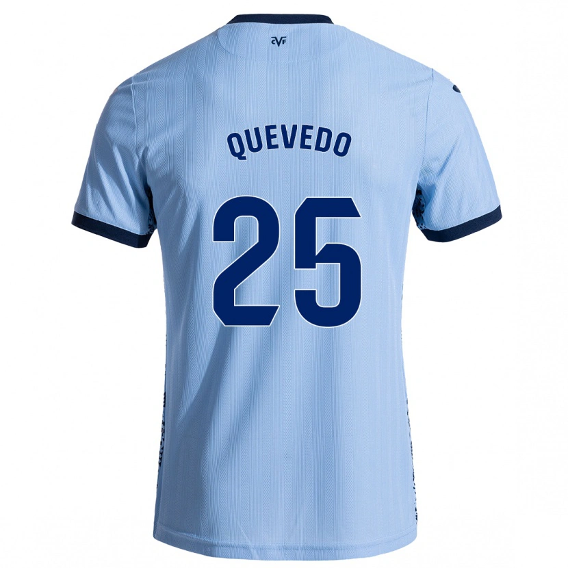 Danxen Kinderen Alex Quevedo #25 Hemelsblauw Uitshirt Uittenue 2024/25 T-Shirt