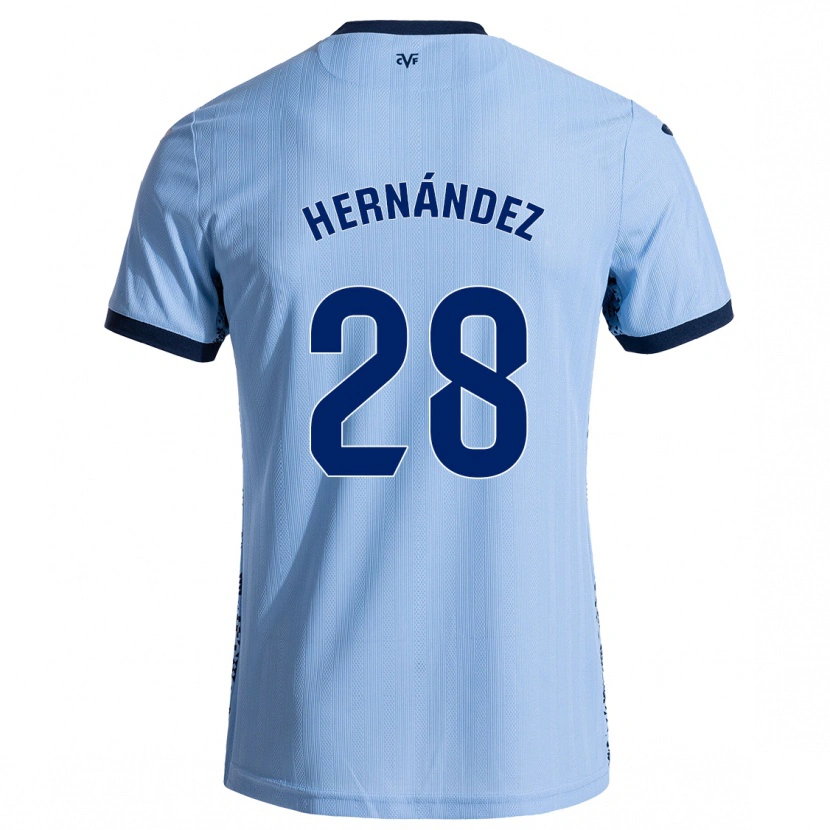 Danxen Kinderen Gerard Hernández #28 Hemelsblauw Uitshirt Uittenue 2024/25 T-Shirt