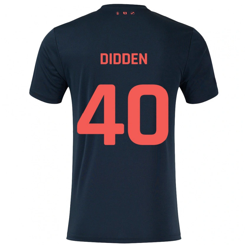 Danxen Kinderen Matisse Didden #40 Zwart Rood Uitshirt Uittenue 2024/25 T-Shirt