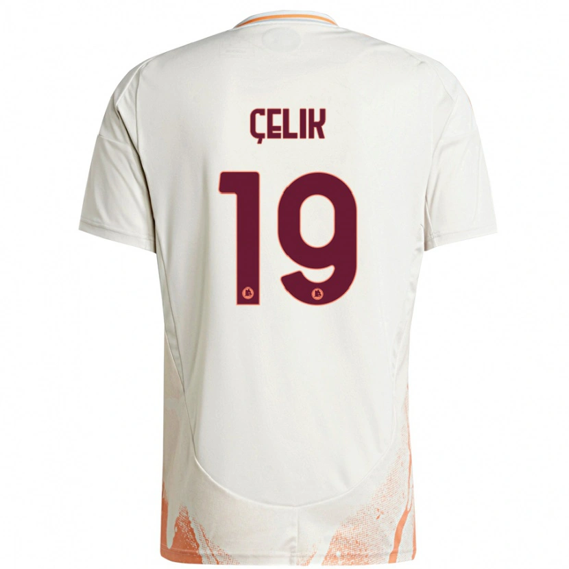 Danxen Kinderen Zeki Çelik #19 Crème Wit Oranje Uitshirt Uittenue 2024/25 T-Shirt