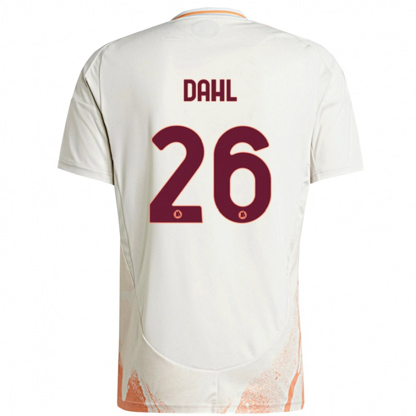 Danxen Kinderen Samuel Dahl #26 Crème Wit Oranje Uitshirt Uittenue 2024/25 T-Shirt