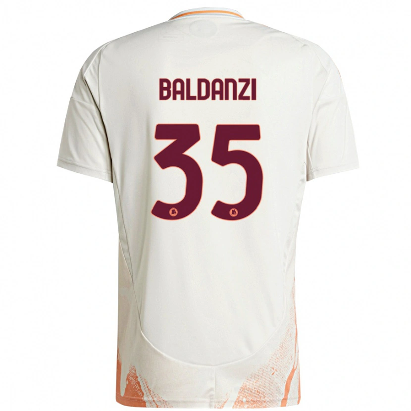 Danxen Kinderen Tommaso Baldanzi #35 Crème Wit Oranje Uitshirt Uittenue 2024/25 T-Shirt