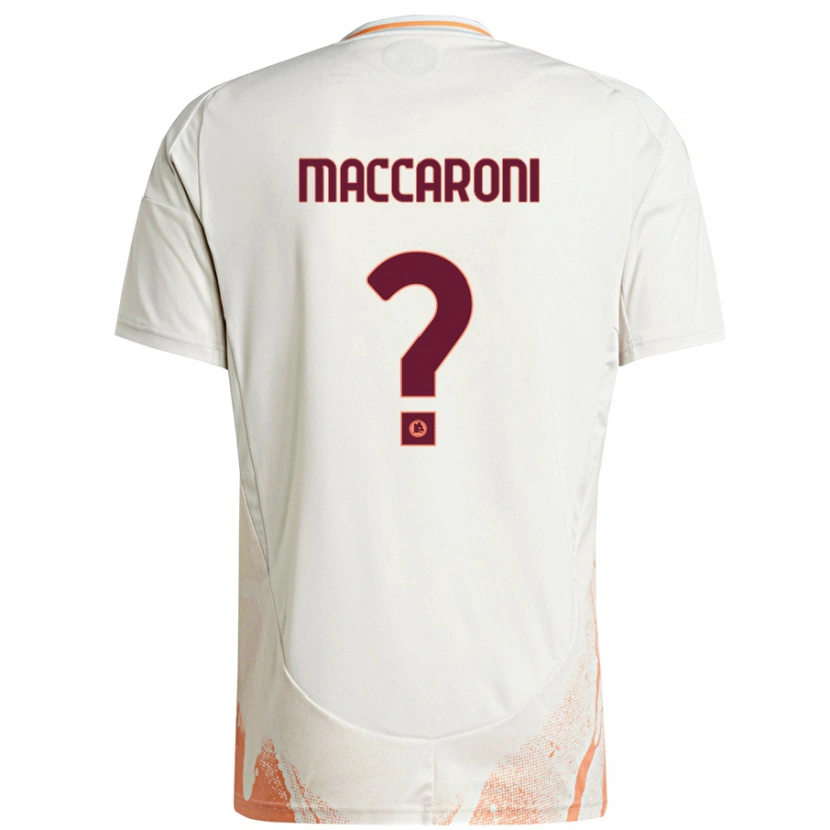 Danxen Kinderen Valerio Maccaroni #0 Crème Wit Oranje Uitshirt Uittenue 2024/25 T-Shirt