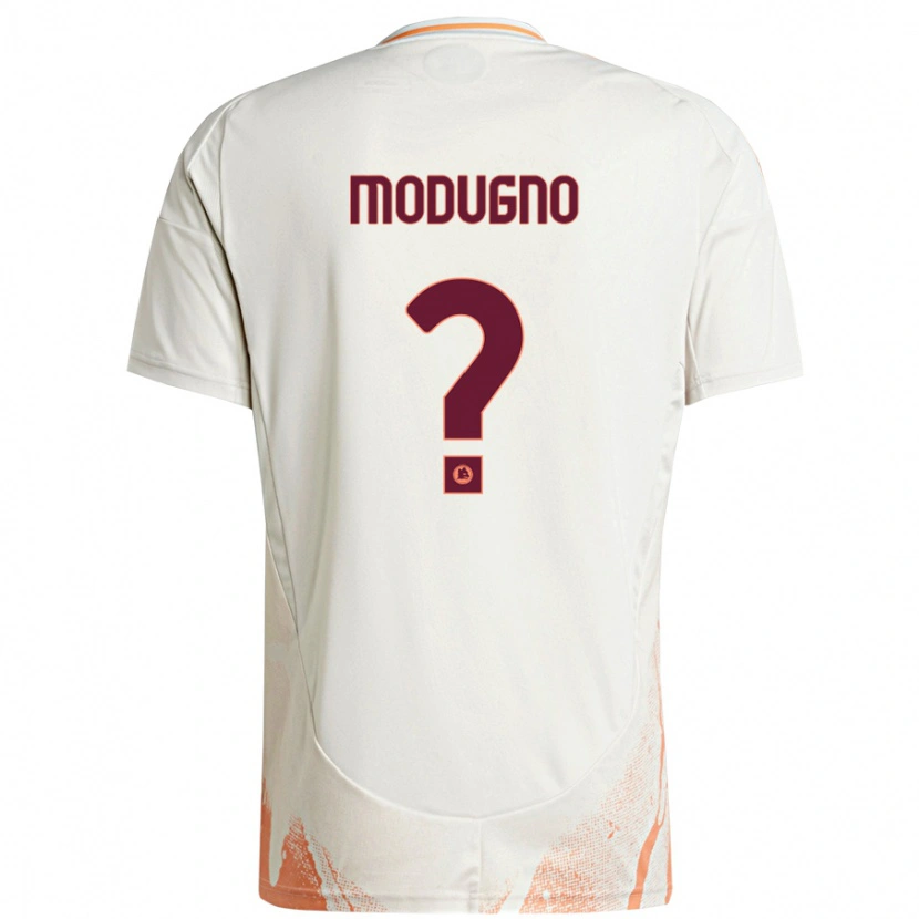 Danxen Kinderen Emanuele Modugno #0 Crème Wit Oranje Uitshirt Uittenue 2024/25 T-Shirt