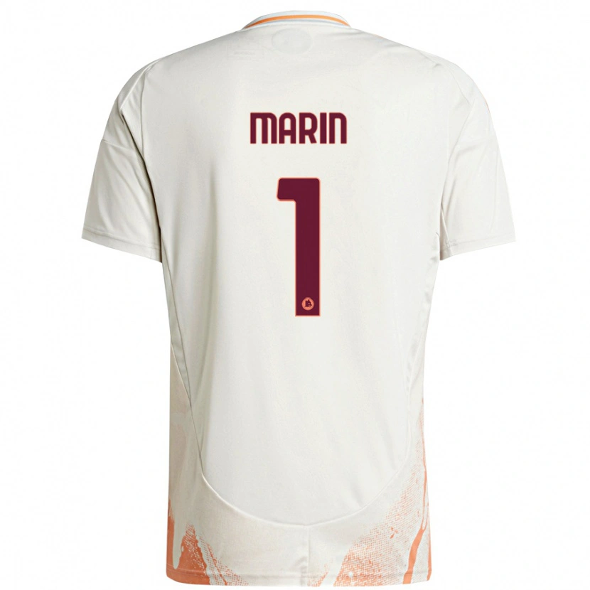 Danxen Kinderen Renato Marin #1 Crème Wit Oranje Uitshirt Uittenue 2024/25 T-Shirt