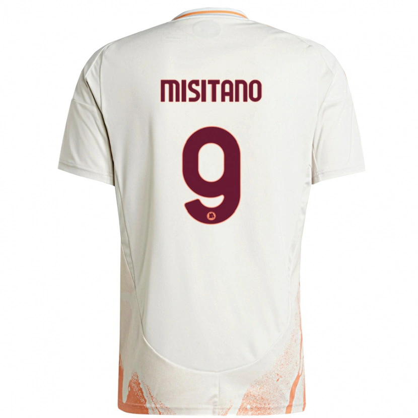 Danxen Kinderen Giulio Misitano #9 Crème Wit Oranje Uitshirt Uittenue 2024/25 T-Shirt