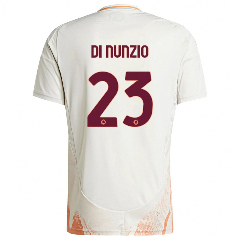 Danxen Kinderen Alessandro Di Nunzio #23 Crème Wit Oranje Uitshirt Uittenue 2024/25 T-Shirt