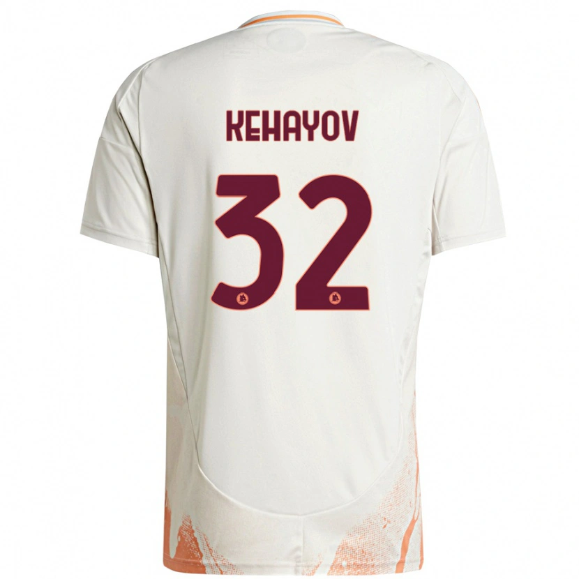 Danxen Kinderen Atanas Kehayov #32 Crème Wit Oranje Uitshirt Uittenue 2024/25 T-Shirt