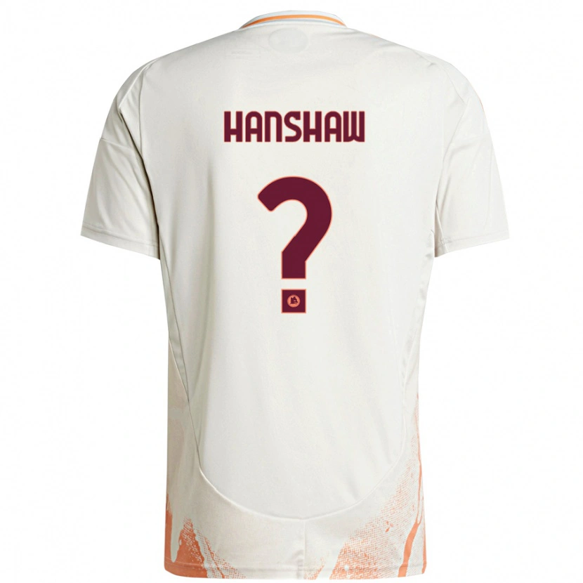 Danxen Kinderen Verena Hanshaw #0 Crème Wit Oranje Uitshirt Uittenue 2024/25 T-Shirt