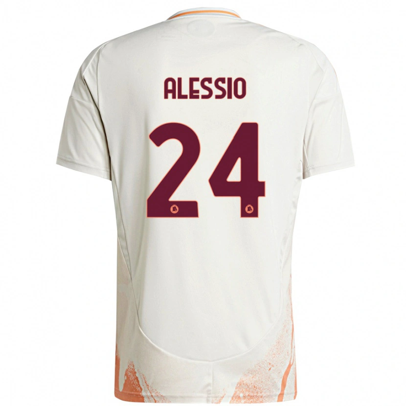 Danxen Kinderen Filippo Alessio #24 Crème Wit Oranje Uitshirt Uittenue 2024/25 T-Shirt