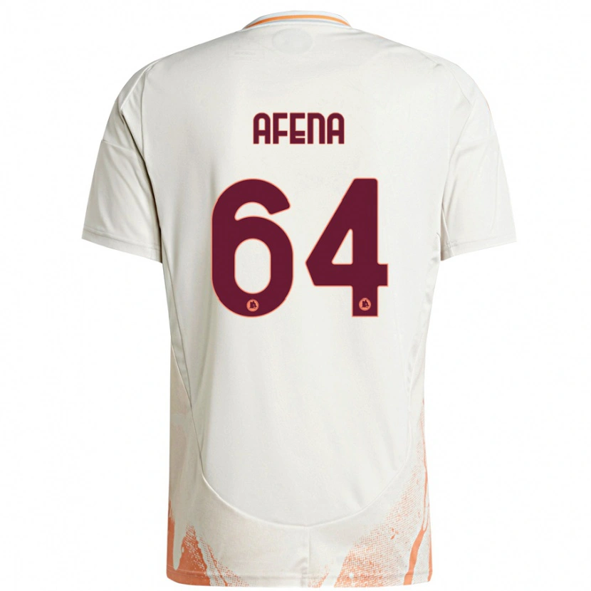 Danxen Kinderen Felix Afena-Gyan #64 Crème Wit Oranje Uitshirt Uittenue 2024/25 T-Shirt