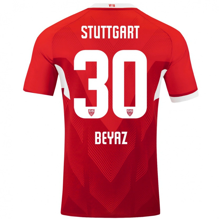 Danxen Kinderen Ömer Beyaz #30 Rood Wit Uitshirt Uittenue 2024/25 T-Shirt