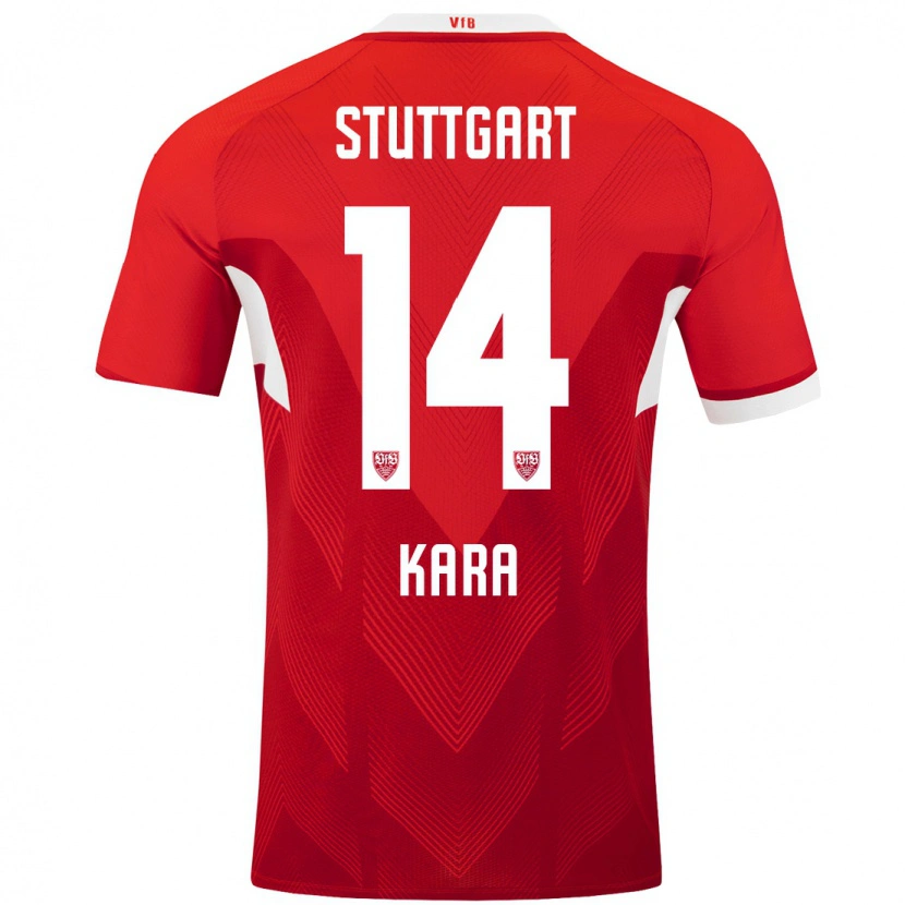 Danxen Kinderen Semih Kara #14 Rood Wit Uitshirt Uittenue 2024/25 T-Shirt