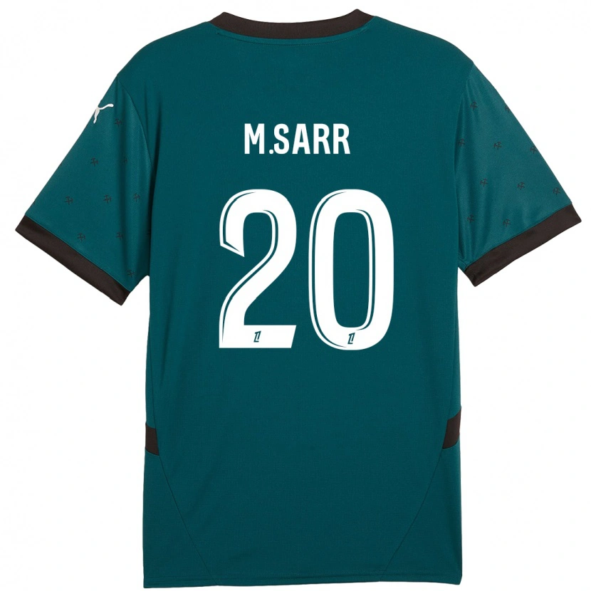 Danxen Kinderen Malang Sarr #20 Donkergroen Uitshirt Uittenue 2024/25 T-Shirt