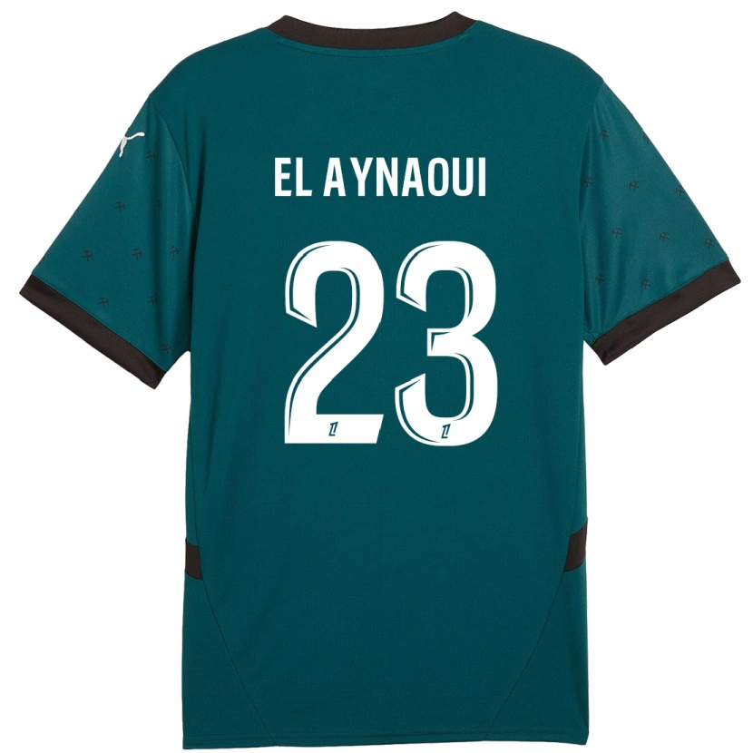 Danxen Kinderen Neil El Aynaoui #23 Donkergroen Uitshirt Uittenue 2024/25 T-Shirt