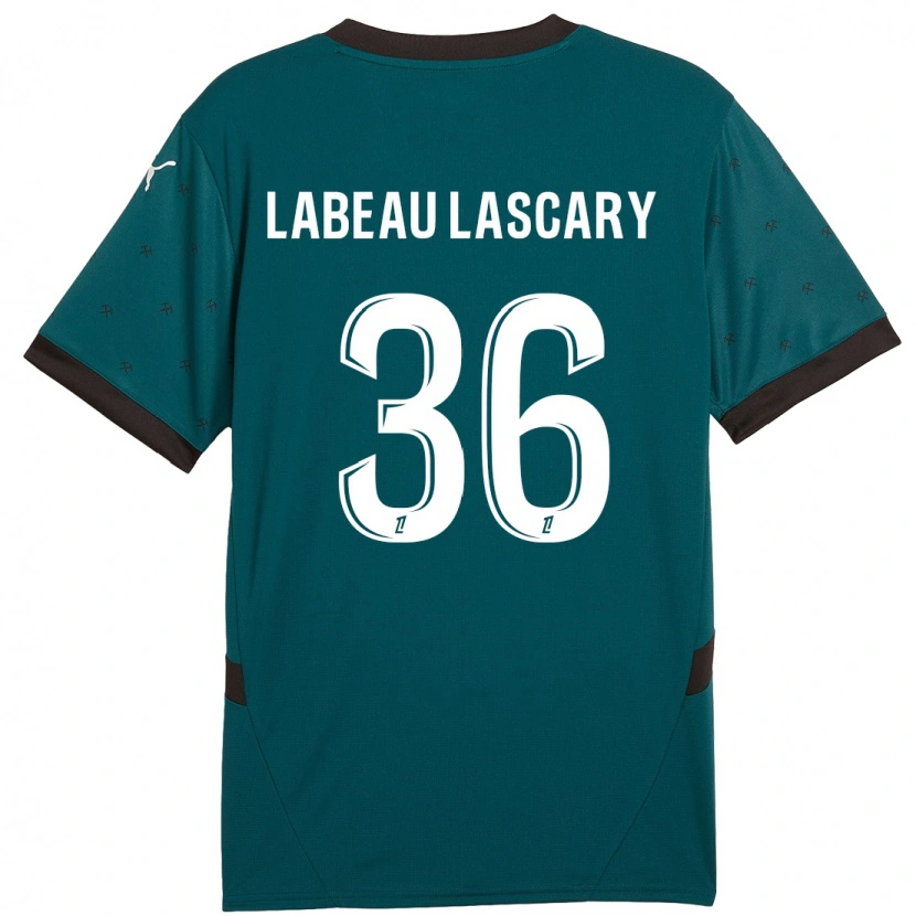 Danxen Kinderen Rémy Labeau Lascary #36 Donkergroen Uitshirt Uittenue 2024/25 T-Shirt