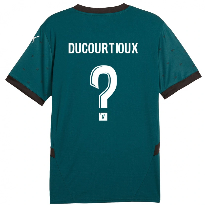 Danxen Kinderen Ilan Ducourtioux #0 Donkergroen Uitshirt Uittenue 2024/25 T-Shirt