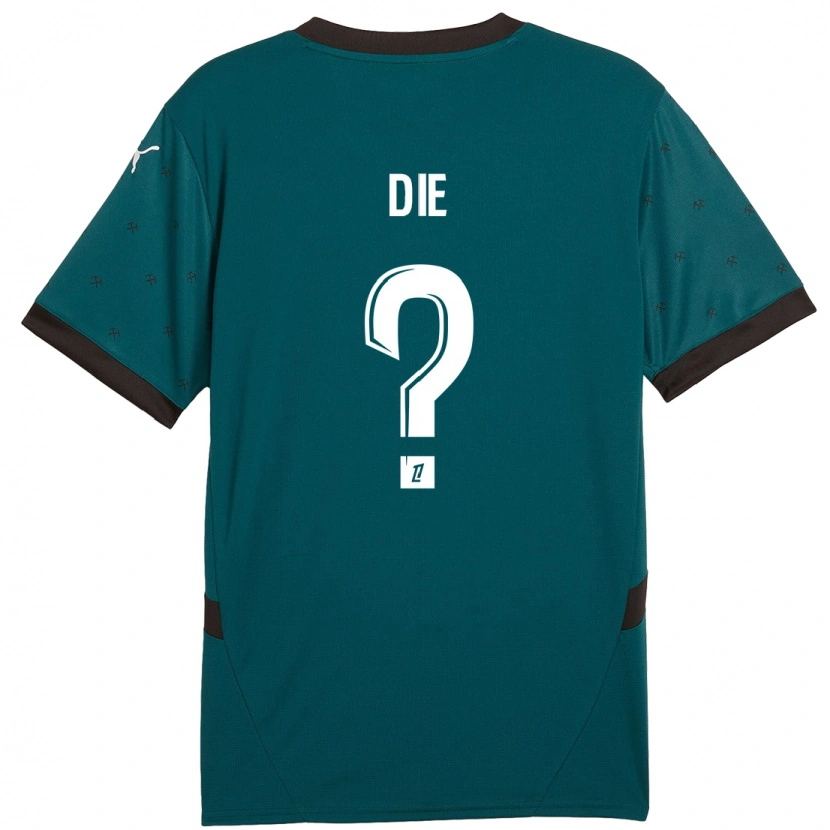 Danxen Kinderen Samuel Dié #0 Donkergroen Uitshirt Uittenue 2024/25 T-Shirt