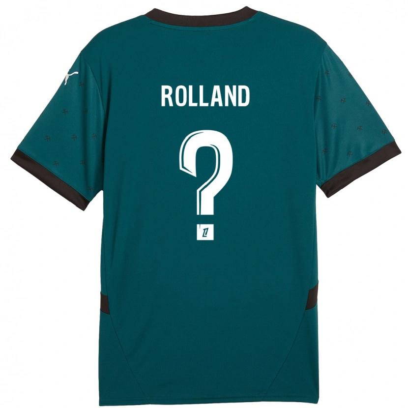 Danxen Kinderen Paul Rolland #0 Donkergroen Uitshirt Uittenue 2024/25 T-Shirt