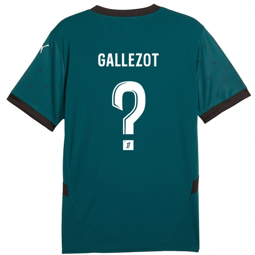 Danxen Kinderen Tim Gallezot #0 Donkergroen Uitshirt Uittenue 2024/25 T-Shirt