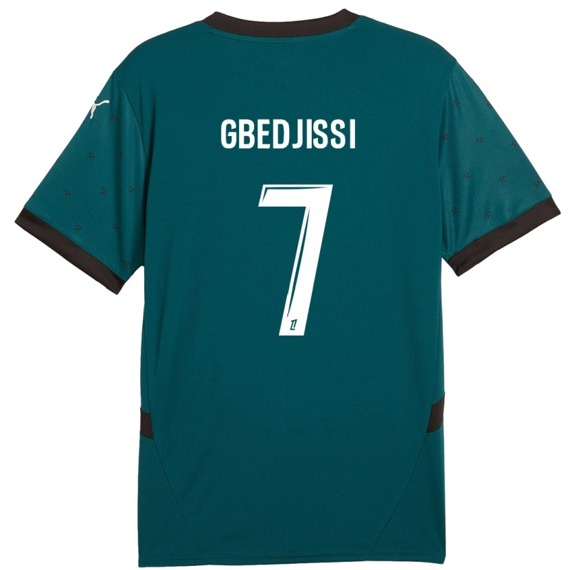 Danxen Kinderen Aude Gbedjissi #7 Donkergroen Uitshirt Uittenue 2024/25 T-Shirt