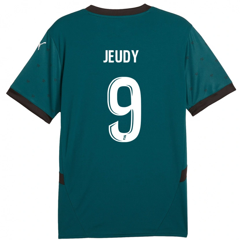 Danxen Kinderen Sherly Jeudy #9 Donkergroen Uitshirt Uittenue 2024/25 T-Shirt