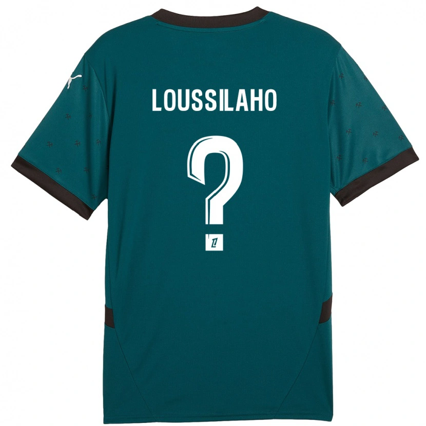 Danxen Kinderen Lenny Dziki Loussilaho #0 Donkergroen Uitshirt Uittenue 2024/25 T-Shirt