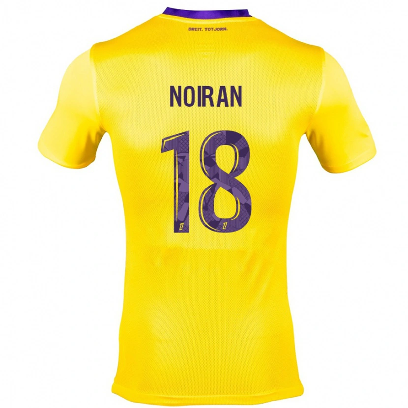 Danxen Kinderen Clara Noiran #18 Geel Paars Uitshirt Uittenue 2024/25 T-Shirt