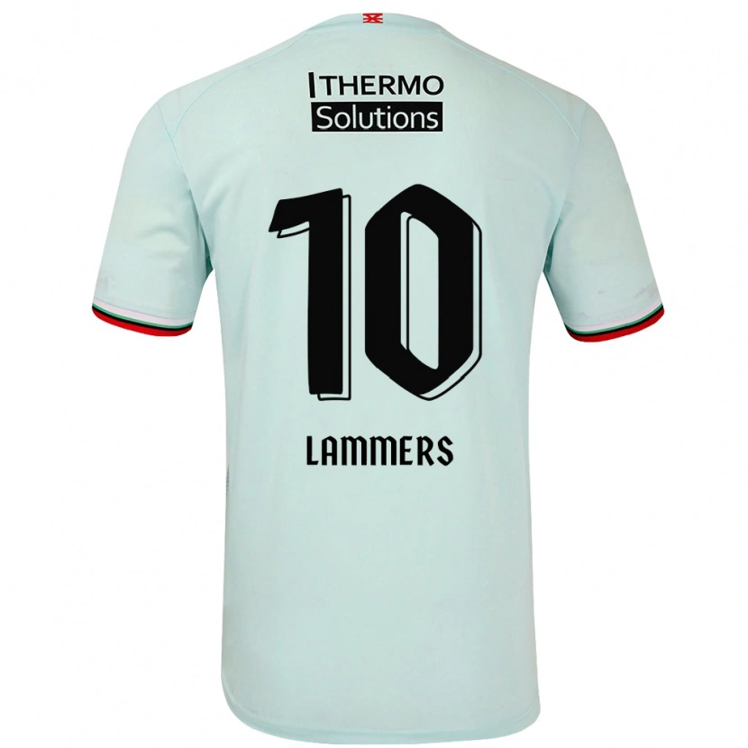 Danxen Kinderen Sam Lammers #10 Lichtgroen Uitshirt Uittenue 2024/25 T-Shirt