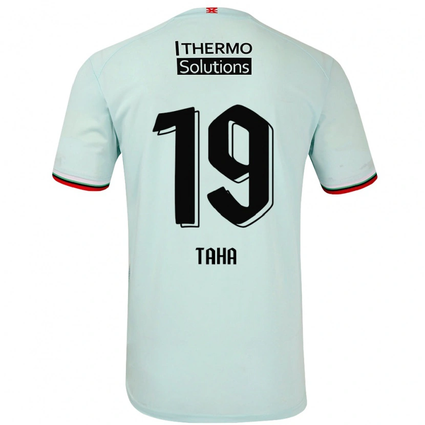 Danxen Kinderen Younes Taha #19 Lichtgroen Uitshirt Uittenue 2024/25 T-Shirt