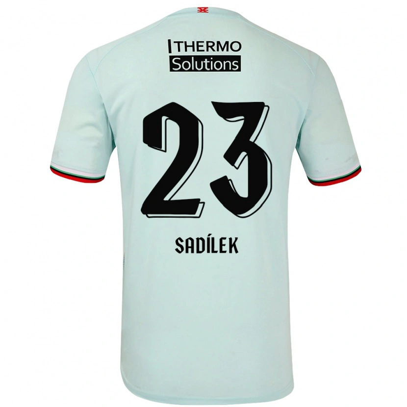 Danxen Kinderen Michal Sadílek #23 Lichtgroen Uitshirt Uittenue 2024/25 T-Shirt