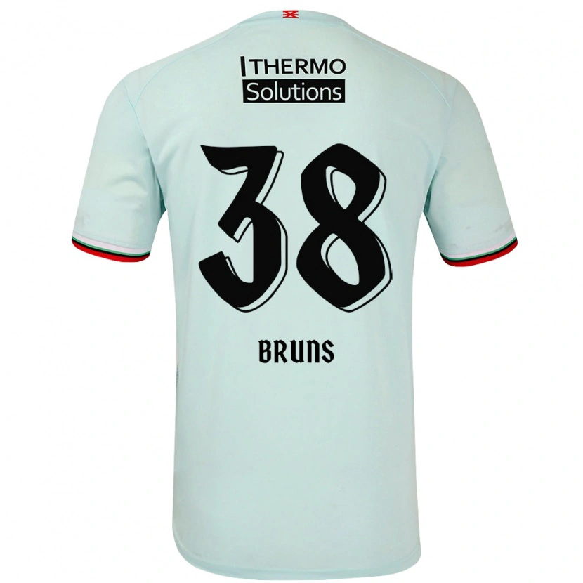 Danxen Kinderen Max Bruns #38 Lichtgroen Uitshirt Uittenue 2024/25 T-Shirt