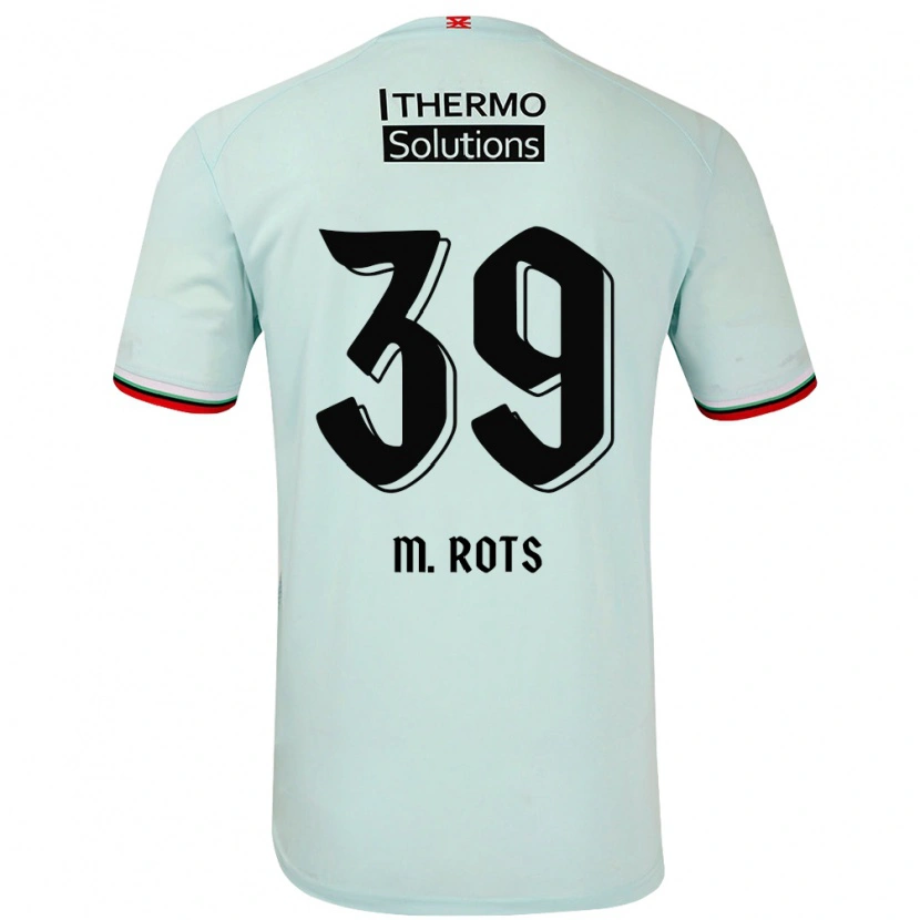 Danxen Kinderen Mats Rots #39 Lichtgroen Uitshirt Uittenue 2024/25 T-Shirt