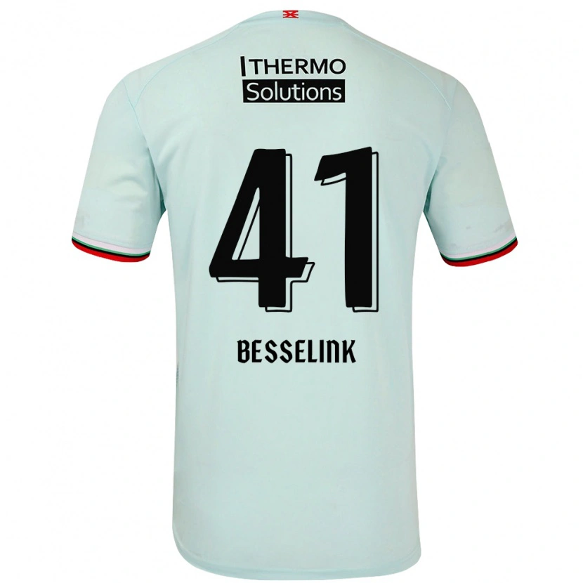 Danxen Kinderen Gijs Besselink #41 Lichtgroen Uitshirt Uittenue 2024/25 T-Shirt