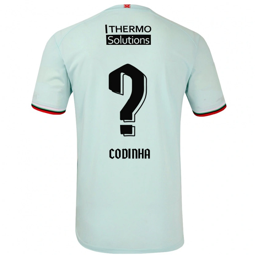 Danxen Kinderen Tiago Codinha #0 Lichtgroen Uitshirt Uittenue 2024/25 T-Shirt