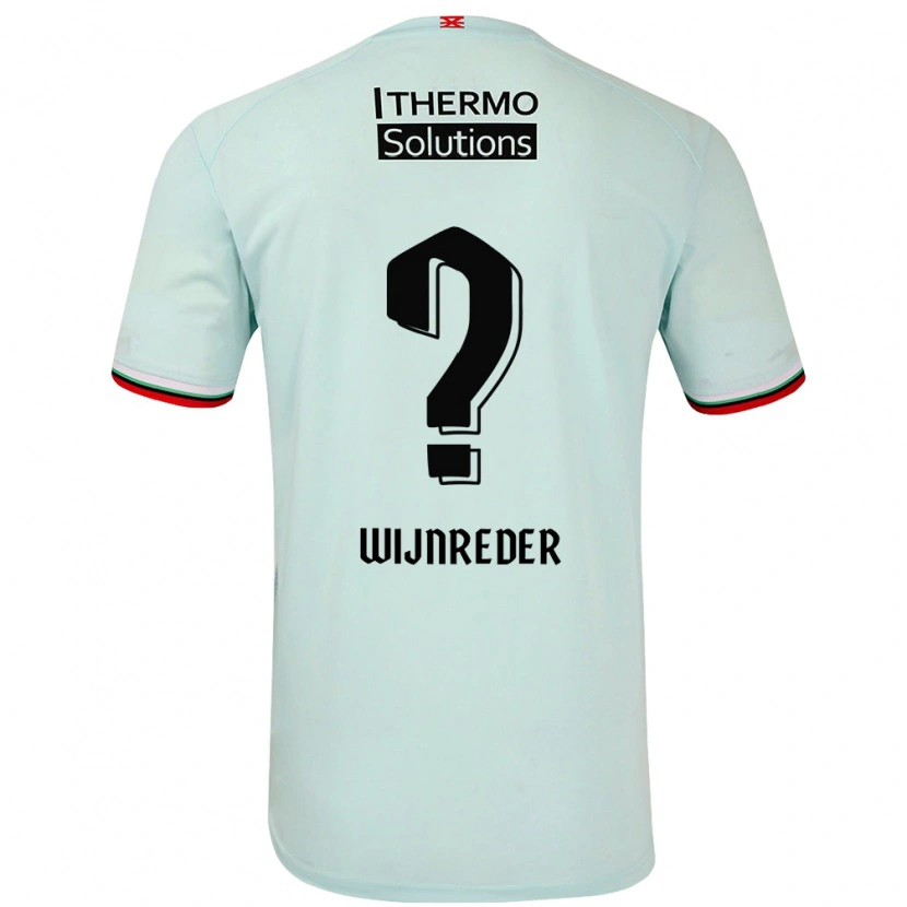 Danxen Kinderen Jeppe Wijnreder #0 Lichtgroen Uitshirt Uittenue 2024/25 T-Shirt