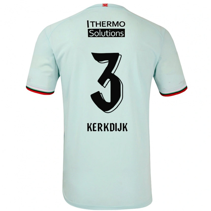 Danxen Kinderen Danique Kerkdijk #3 Lichtgroen Uitshirt Uittenue 2024/25 T-Shirt