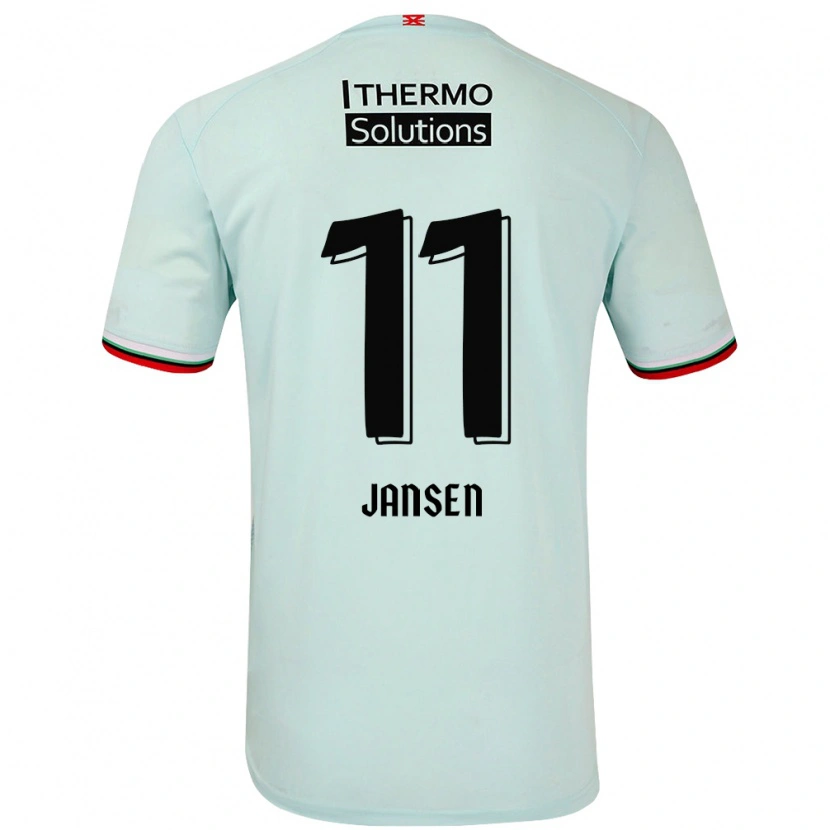 Danxen Kinderen Renate Jansen #11 Lichtgroen Uitshirt Uittenue 2024/25 T-Shirt