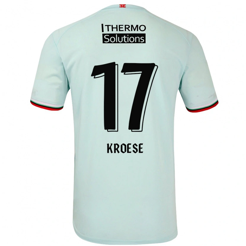 Danxen Kinderen Fieke Kroese #17 Lichtgroen Uitshirt Uittenue 2024/25 T-Shirt