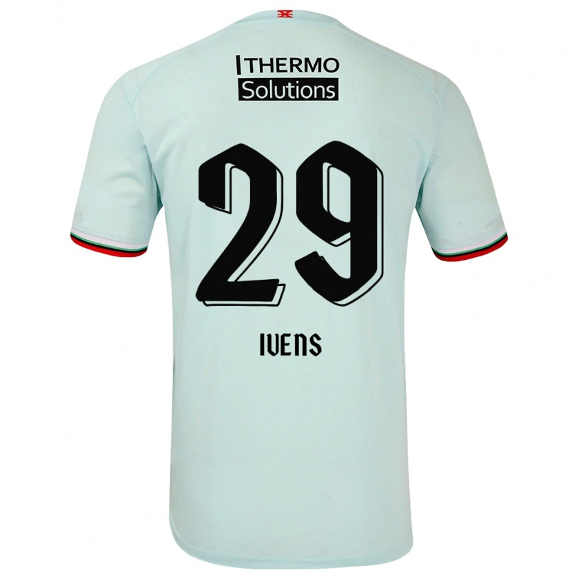 Danxen Kinderen Rose Ivens #29 Lichtgroen Uitshirt Uittenue 2024/25 T-Shirt