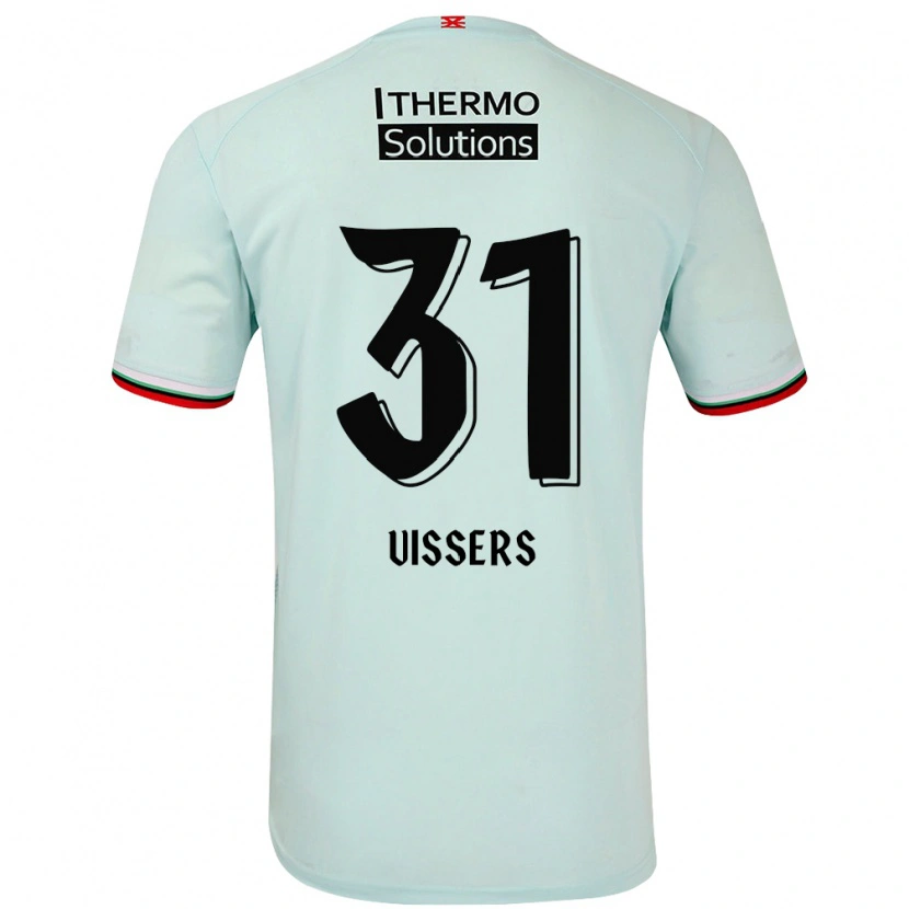 Danxen Kinderen Kiki Vissers #31 Lichtgroen Uitshirt Uittenue 2024/25 T-Shirt