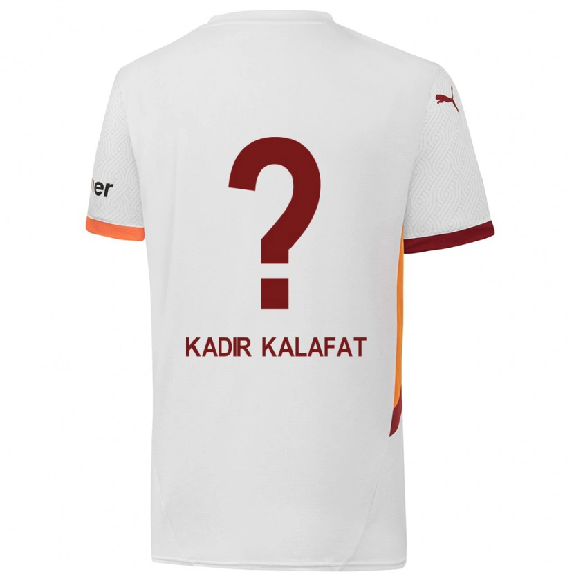 Danxen Kinderen İsmail Kadir Kalafat #0 Wit Geel Rood Uitshirt Uittenue 2024/25 T-Shirt