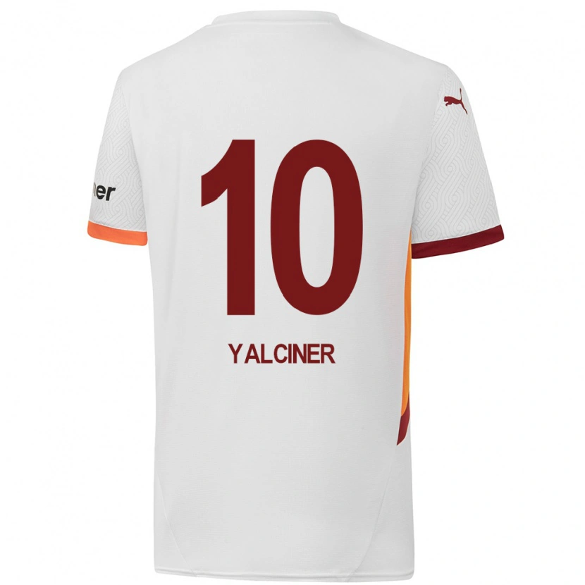 Danxen Kinderen İsmigül Yalçıner #10 Wit Geel Rood Uitshirt Uittenue 2024/25 T-Shirt