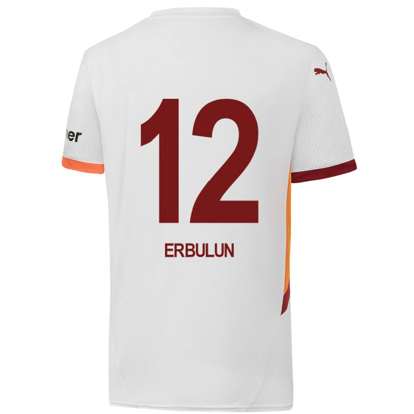 Danxen Kinderen Helin Erbulun #12 Wit Geel Rood Uitshirt Uittenue 2024/25 T-Shirt