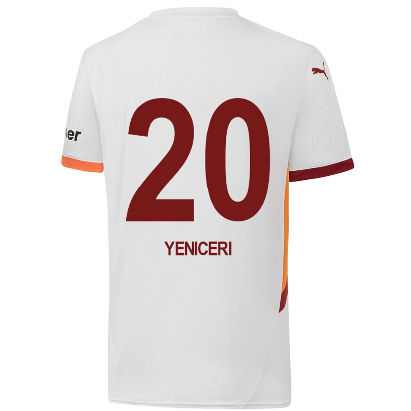 Danxen Kinderen Berna Yeniçeri #20 Wit Geel Rood Uitshirt Uittenue 2024/25 T-Shirt