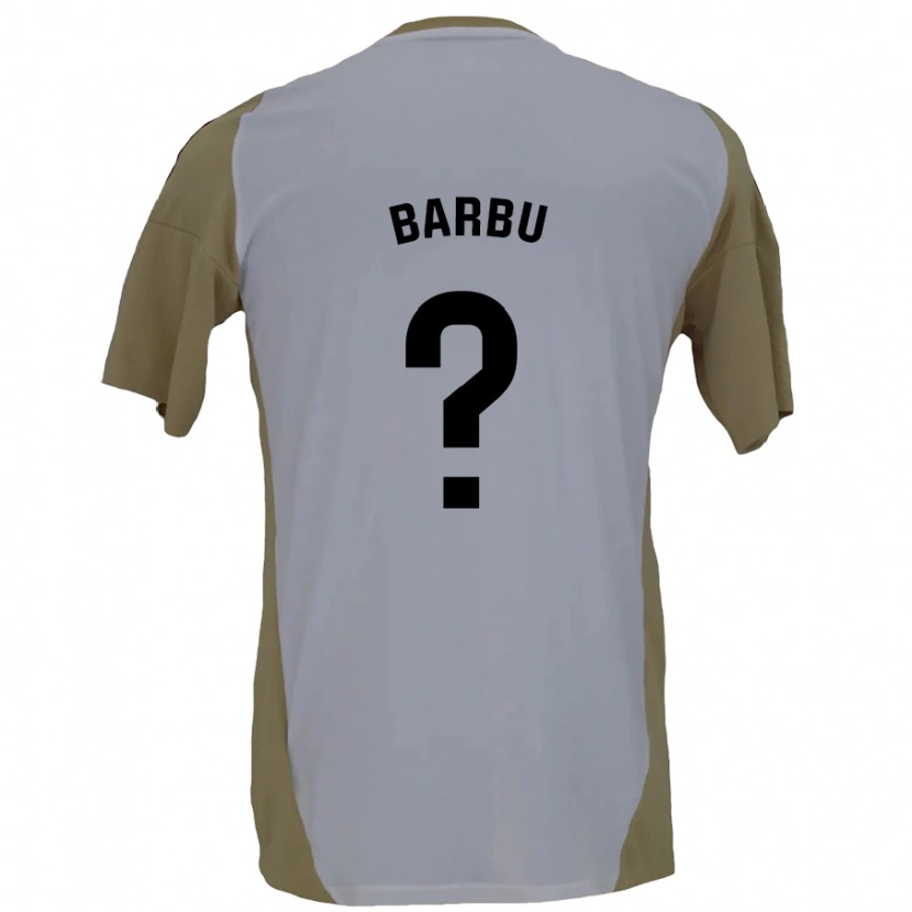 Danxen Kinderen Álex Barbu #0 Bruin Wit Uitshirt Uittenue 2024/25 T-Shirt