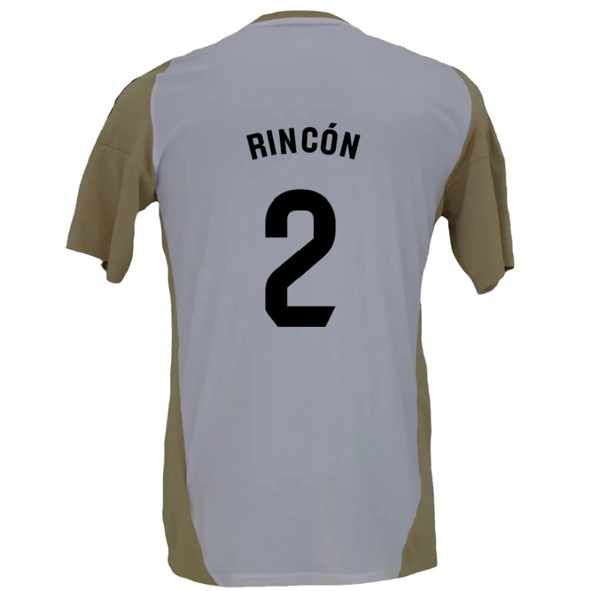 Danxen Kinderen Hugo Rincón #2 Bruin Wit Uitshirt Uittenue 2024/25 T-Shirt