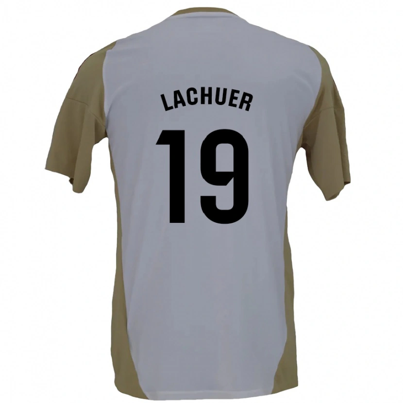 Danxen Kinderen Mathis Lachuer #19 Bruin Wit Uitshirt Uittenue 2024/25 T-Shirt