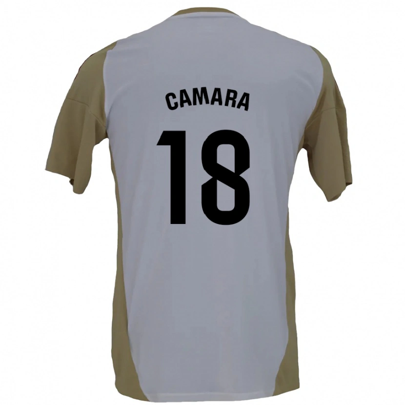 Danxen Kinderen Aaron Cámara #18 Bruin Wit Uitshirt Uittenue 2024/25 T-Shirt